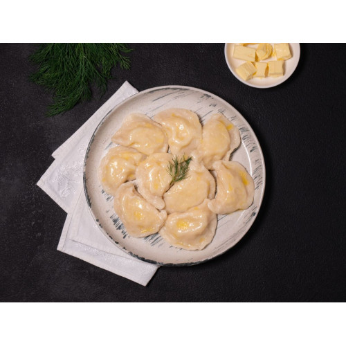 Potato pierogy with butter (varenyky) – Pierogy (varenyky)